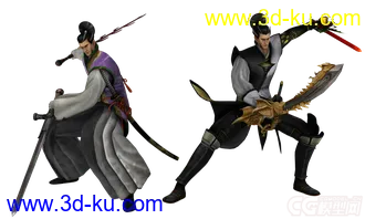 战国BASARA4的全套游戏角色模型包括道具物品的图片