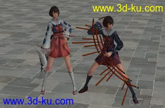 战国BASARA4的全套游戏角色模型包括道具物品的图片