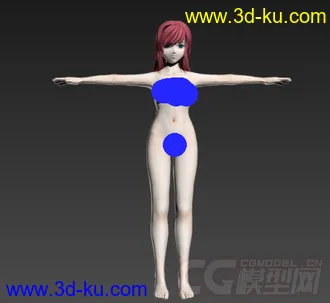 3D打印模型I社游戏《御宅伴侣》女主角的图片