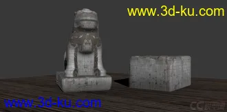 3D打印模型CG 石像 石狮 石器的图片
