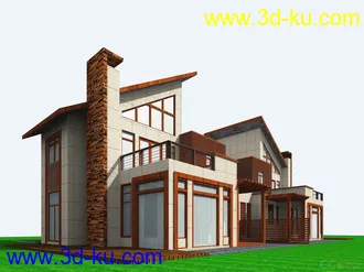 3D打印模型小别墅一栋的图片