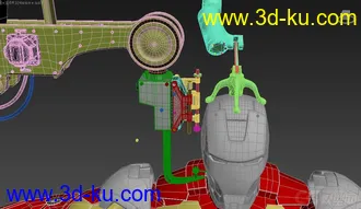 3D打印模型有装配机械臂钢铁侠的图片