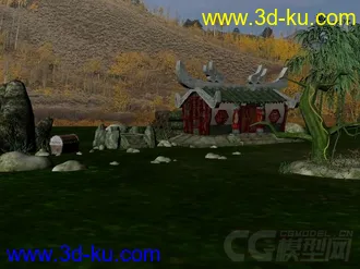 3D打印模型练习做的宝阁，贴图UV都有，仅供互相学习使用的图片