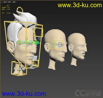 3D打印模型免费，男人头的图片