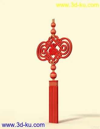 3D打印模型创意中国结的图片