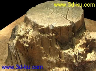 3D打印模型细节精度极高的树桩.rar的图片