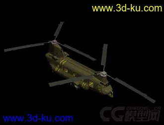 3D打印模型军用直升机的图片