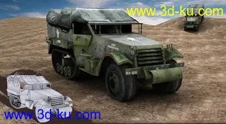 3D打印模型军用吉普车的图片
