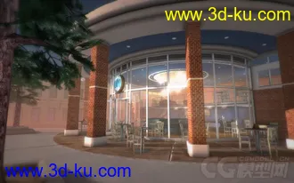 3D打印模型咖啡店的图片