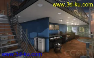 3D打印模型咖啡店的图片