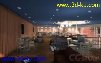 3D打印模型咖啡店的图片