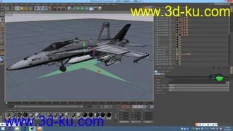 3D打印模型超精细F18C战斗机的图片