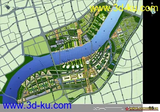 3D打印模型世博规划的图片