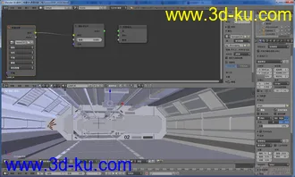 3D打印模型【Blender】太空走廊_预设4K分辨率_1024采样的图片