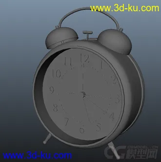 3D打印模型闲来无事，看到个闹钟就顺手做了一下的图片