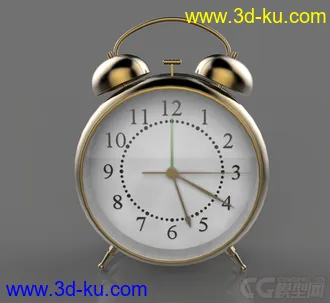 3D打印模型闲来无事，看到个闹钟就顺手做了一下的图片