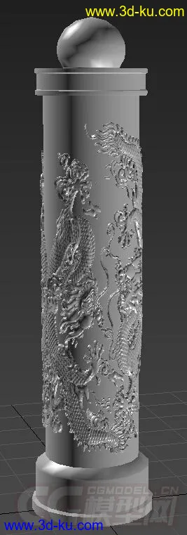 3D打印模型龙柱的图片