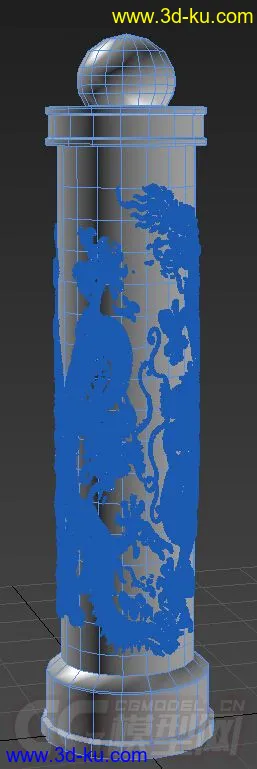 3D打印模型龙柱的图片