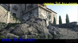 3D打印模型The Streets of Tuscany  西方欧式古堡建筑的图片