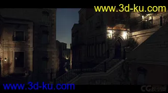 3D打印模型The Streets of Tuscany  西方欧式古堡建筑的图片