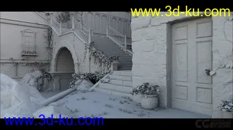 3D打印模型The Streets of Tuscany  西方欧式古堡建筑的图片