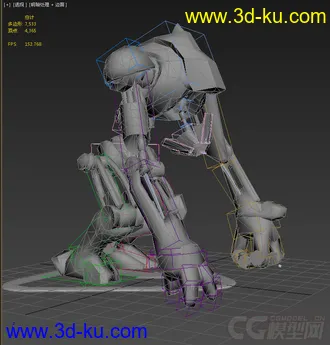 3D打印模型低模免费带绑定，机器人的图片