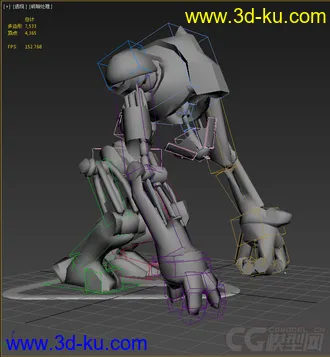 3D打印模型低模免费带绑定，机器人的图片