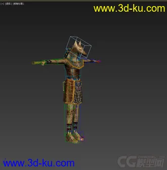 3D打印模型狗头人，带绑定动画的图片