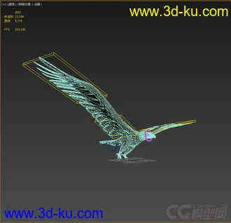3D打印模型免费鸟类，写实带绑定，老鹰的图片