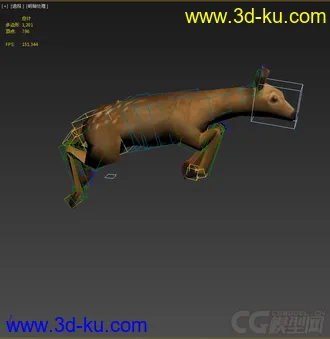 3D打印模型低模免费，小鹿带动画的图片