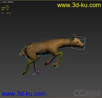 3D打印模型低模免费，小鹿带动画的图片