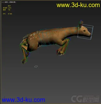 3D打印模型低模免费，小鹿带动画的图片