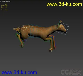 3D打印模型低模免费，小鹿带动画的图片