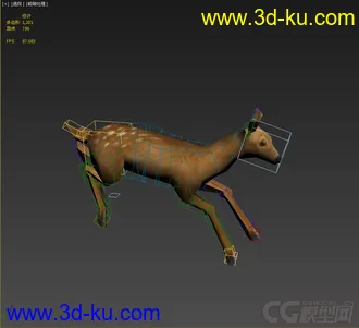 3D打印模型低模免费，小鹿带动画的图片