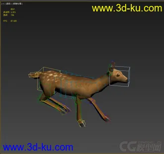 3D打印模型低模免费，小鹿带动画的图片