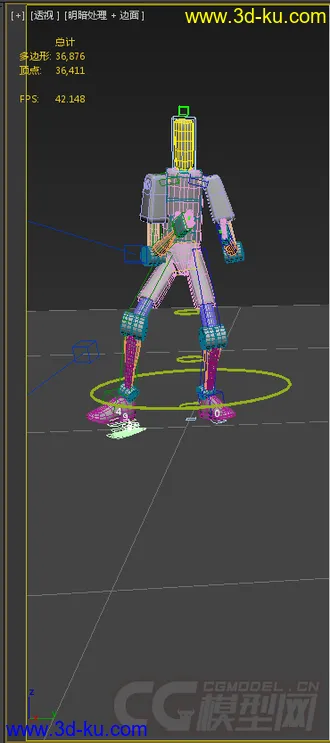 3D打印模型简单的骨骼绑定，可练习动画的图片
