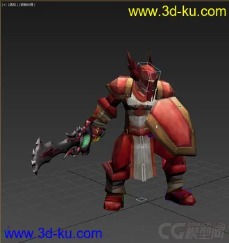 3D打印模型龙骑士，步兵，带绑定，低模免费的图片