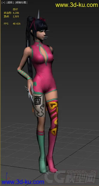 3D打印模型免费女生，带绑定动画的图片