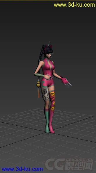 3D打印模型免费女生，带绑定动画的图片