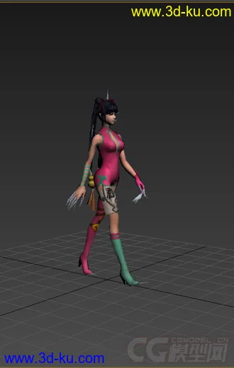 3D打印模型免费女生，带绑定动画的图片
