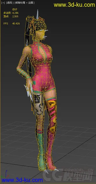 3D打印模型免费女生，带绑定动画的图片