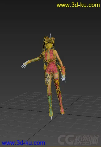 3D打印模型免费女生，带绑定动画的图片