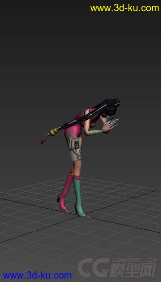 3D打印模型免费女生，带绑定动画的图片