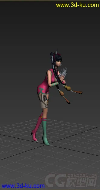 3D打印模型免费女生，带绑定动画的图片