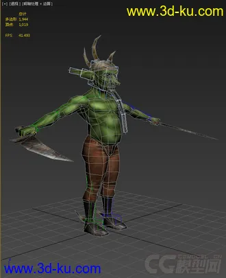3D打印模型低模免费，带绑定，哥布林的图片