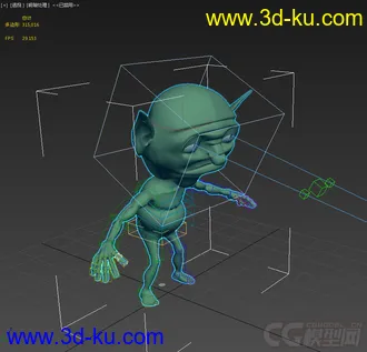 3D打印模型外星人，侏儒，带绑定的图片