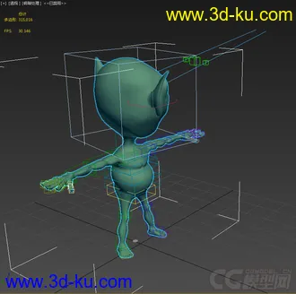 3D打印模型外星人，侏儒，带绑定的图片