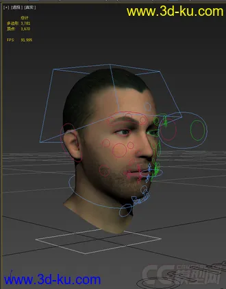 3D打印模型男人头，免费写实的图片