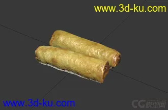 3D打印模型中国传统美食 超写实 春卷 Spring Roll的图片