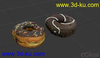 3D打印模型写实 甜甜圈 面包圈  donut的图片